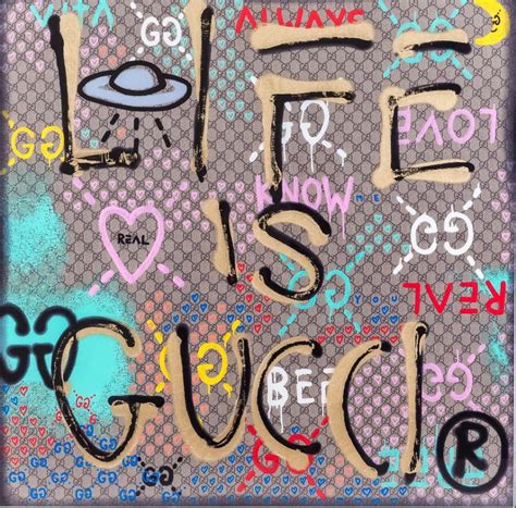 life is gucci art|vintage gucci art.